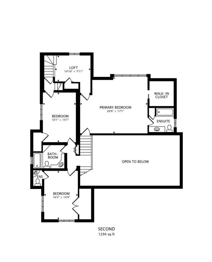 Floorplan of Second Floor at 231 Arlington, Elmhurst