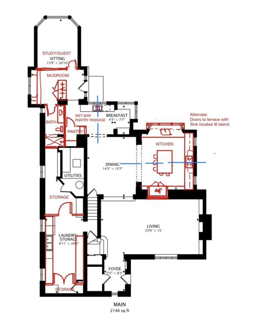 Revised Floor 1 at 231 Arlington, Elmhurst