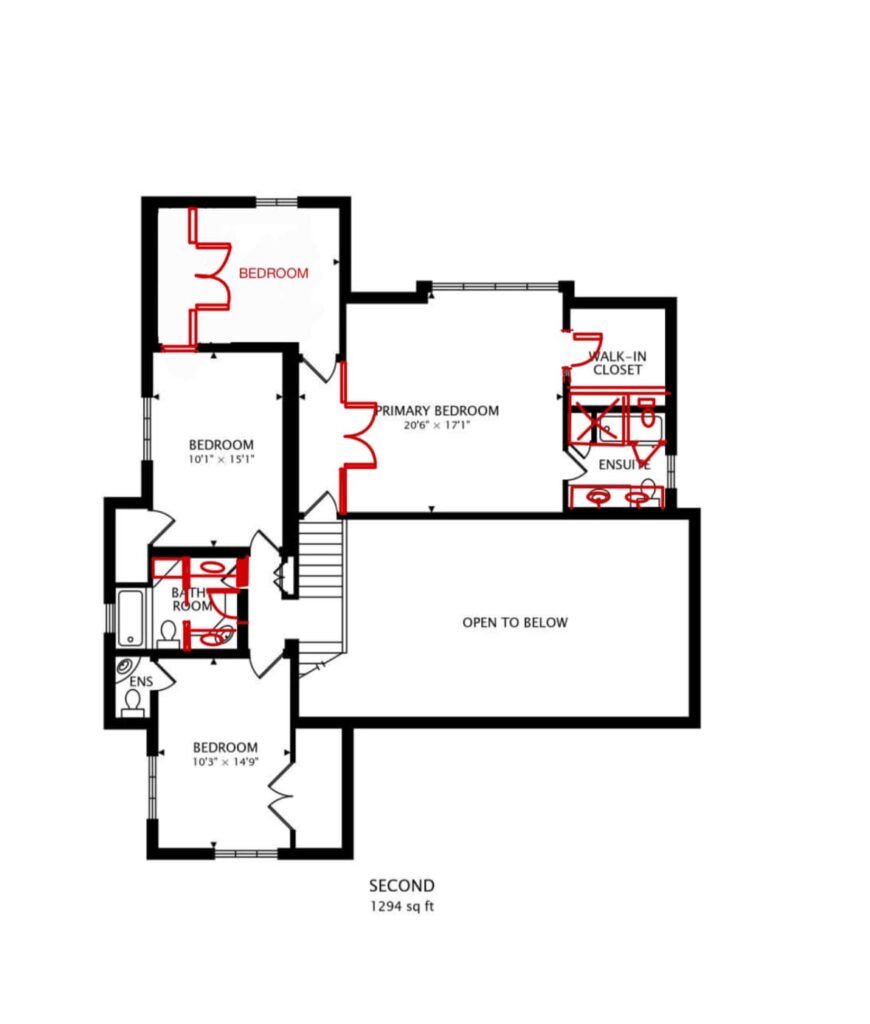 Revised Floor 2 at 231 Arlington, Elmhurst